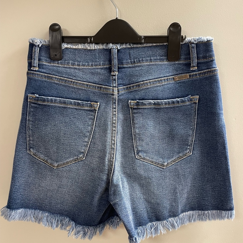 Kancan By Maurice’s Front Button Jean Shorts Dist… - image 8